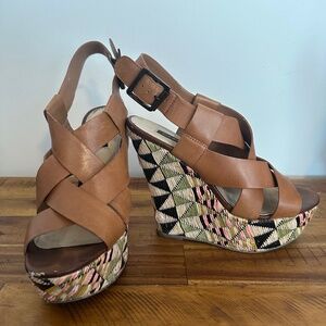 Shoemint Wedge Tribal Sandals